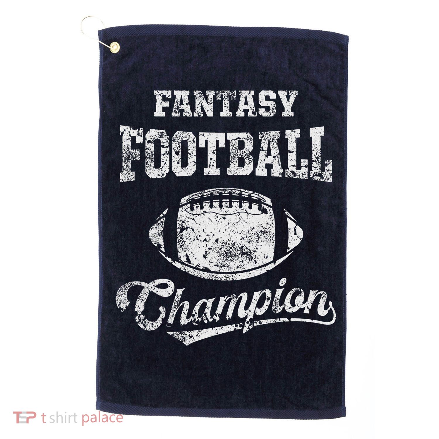 Fantasy Football Champion Funny League Draft Party Champ Golf Towel