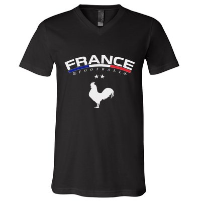 France Football Coq V-Neck T-Shirt
