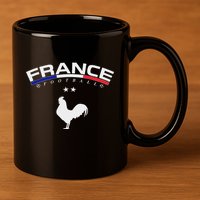 France Football Coq 11oz C Handle Ceramic Mug