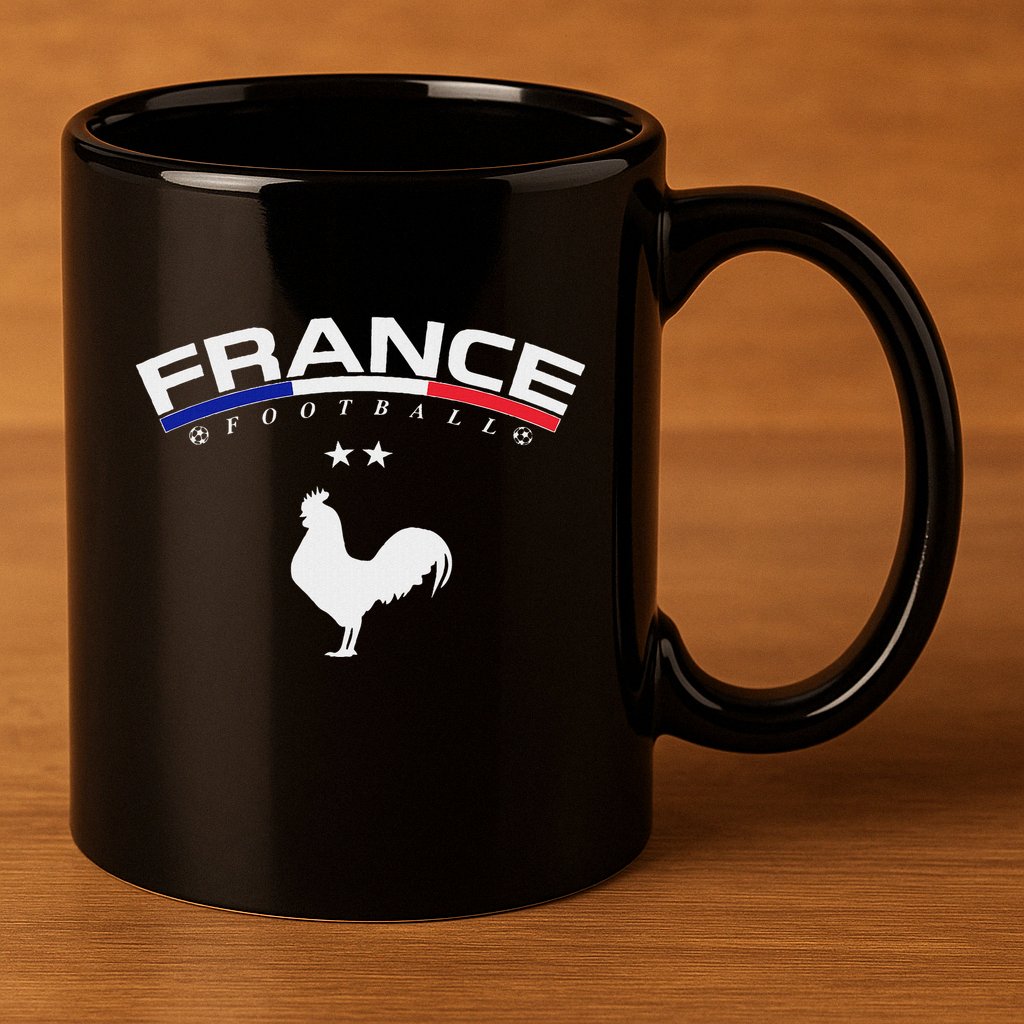 France Football Coq 11oz C Handle Ceramic Mug