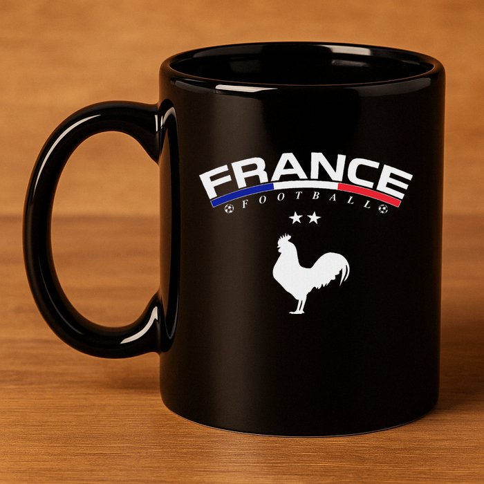 France Football Coq 11oz C Handle Ceramic Mug