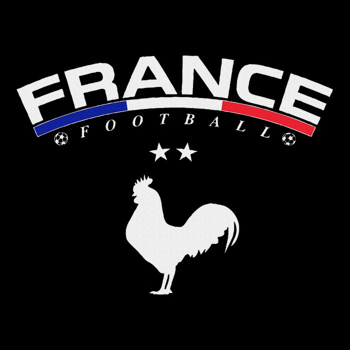 France Football Coq Flat Bill Trucker Hat