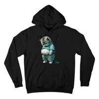 Funny Fat Cat Art Design Fat Kitten Cat Lover Hoodie