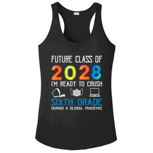 Funny Future Class Of 2028 Im Ready To Crush Sixth Grade Gift Ladies PosiCharge Competitor Racerback Tank