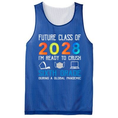 Funny Future Class Of 2028 Im Ready To Crush Sixth Grade Gift Mesh Reversible Basketball Jersey Tank