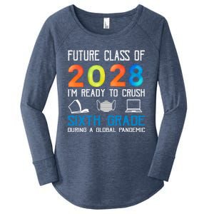 Funny Future Class Of 2028 Im Ready To Crush Sixth Grade Gift Women's Perfect Tri Tunic Long Sleeve Shirt