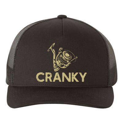 Funny Fishing Cranky Fishing Reel Gits Yupoong Adult 5-Panel Trucker Hat