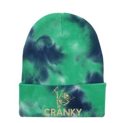 Funny Fishing Cranky Fishing Reel Gits Tie Dye 12in Knit Beanie