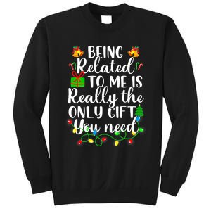 Funny Family Christmas Man Being Related To Me Sweatshirt