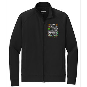 Funny Family Christmas Man Being Related To Me Stretch Full-Zip Cadet Jacket