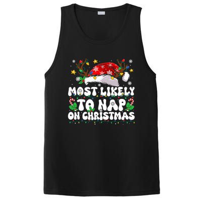 Funny Family Christmas Most Likely To Nap On Christmas PosiCharge Competitor Tank