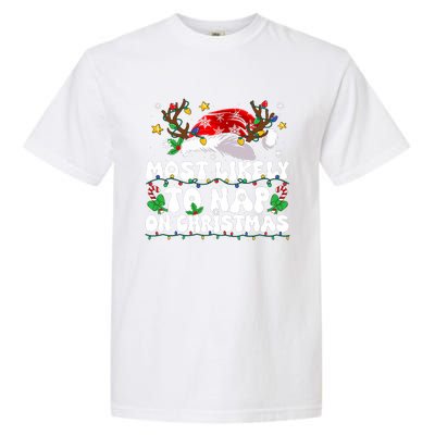 Funny Family Christmas Most Likely To Nap On Christmas Garment-Dyed Heavyweight T-Shirt