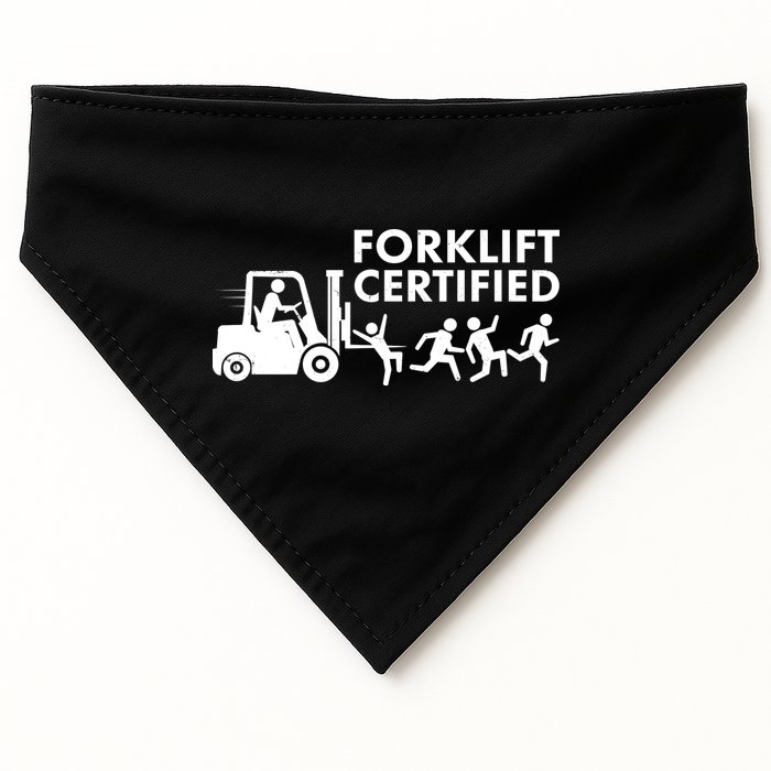 Funny Forklift Certified USA-Made Doggie Bandana