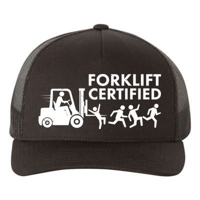 Funny Forklift Certified Yupoong Adult 5-Panel Trucker Hat