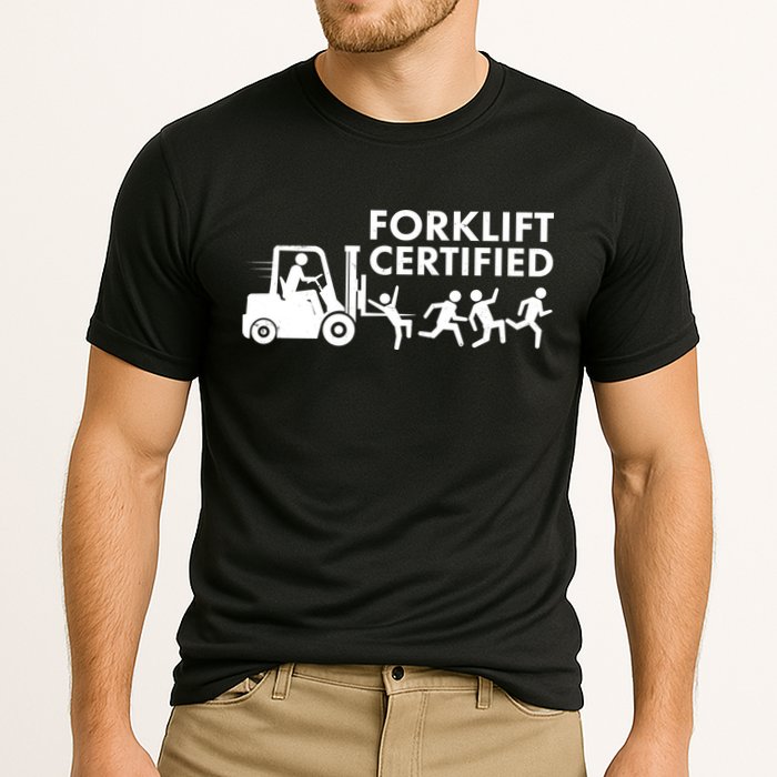 Funny Forklift Certified Performance Shirt