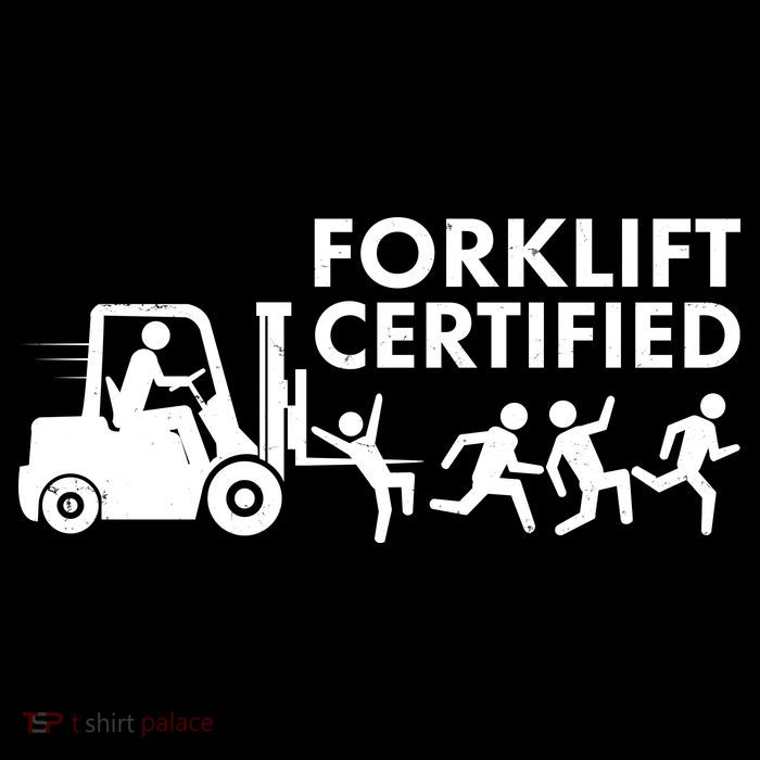 Funny Forklift Certified Flatbill Hat