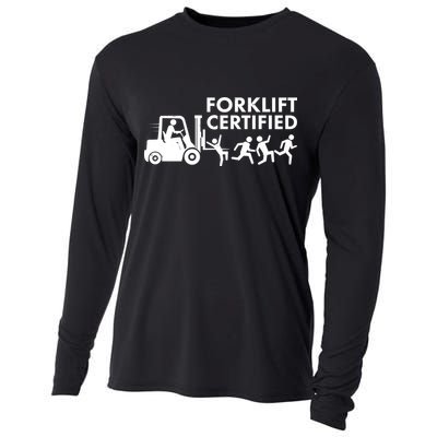Funny Forklift Certified Cooling Performance Long Sleeve Crew