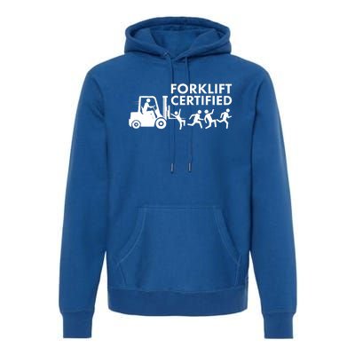 Funny Forklift Certified Premium Hoodie