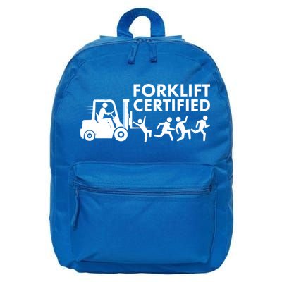 Funny Forklift Certified 16 in Basic Backpack