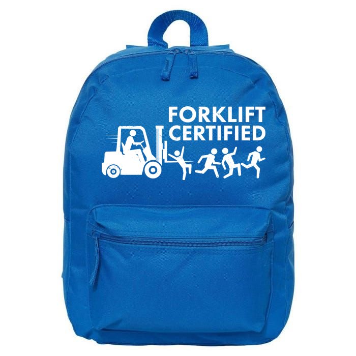 Funny Forklift Certified 16 in Basic Backpack