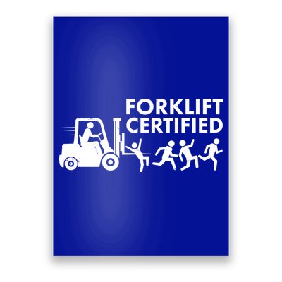 Funny Forklift Certified Poster