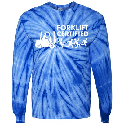 Funny Forklift Certified Tie-Dye Long Sleeve Shirt