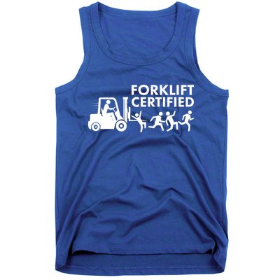 Funny Forklift Certified Tank Top