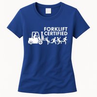Funny Forklift Certified Womens T-Shirt