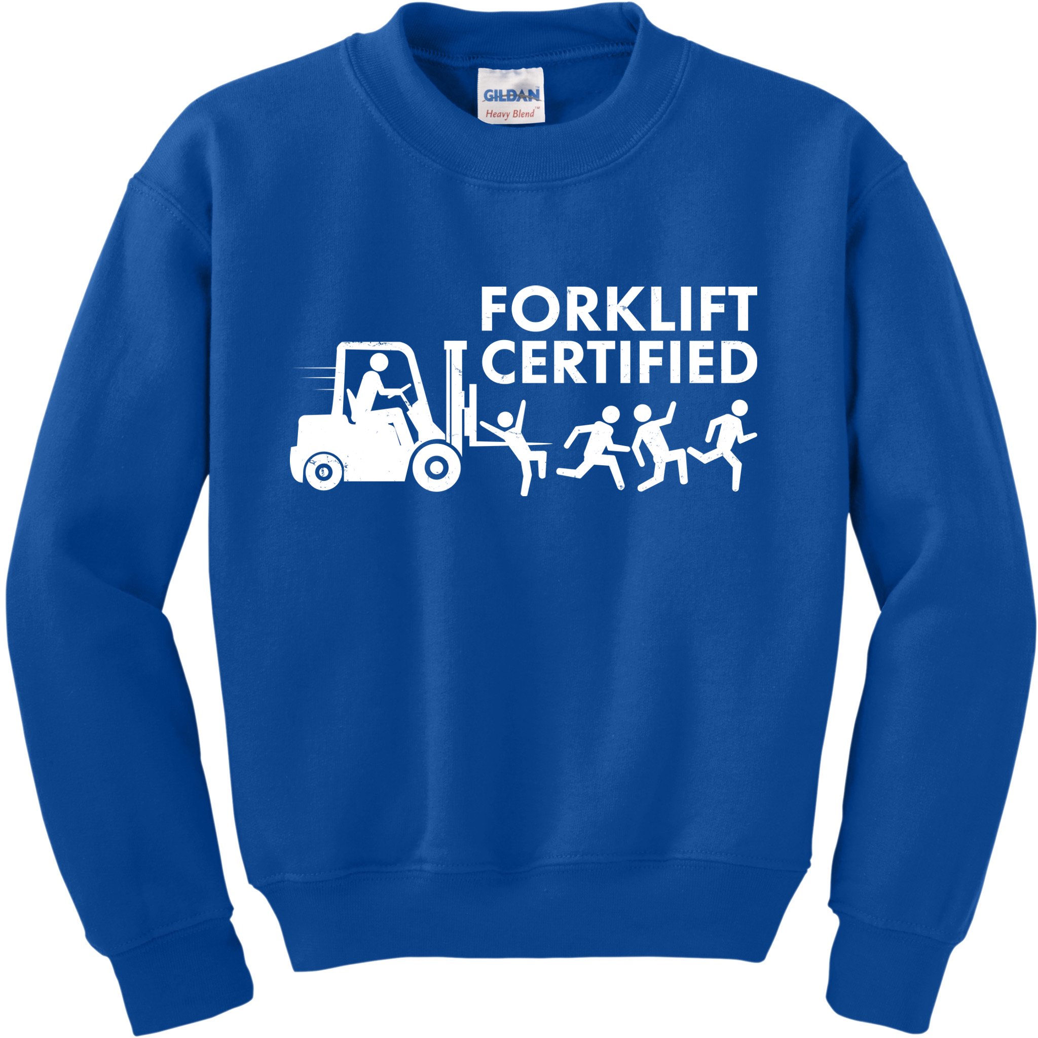 Funny Forklift Certified Kids Sweatshirt