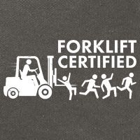 Funny Forklift Certified Cotton Canvas Backpack