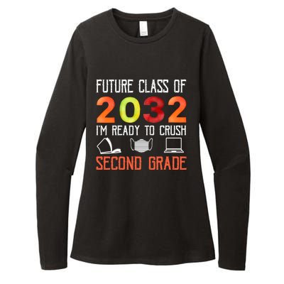 Funny Future Class Of 2032 Im Ready To Crush Second Grade Cool Gift Womens CVC Long Sleeve Shirt