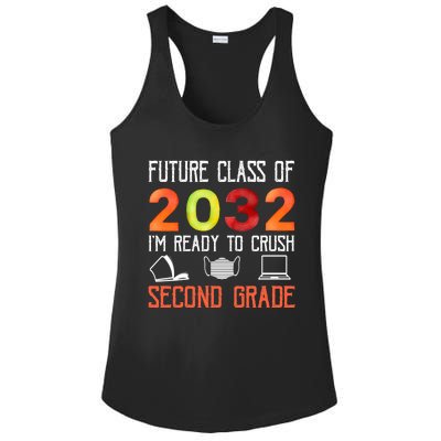 Funny Future Class Of 2032 Im Ready To Crush Second Grade Cool Gift Ladies PosiCharge Competitor Racerback Tank