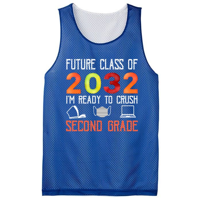 Funny Future Class Of 2032 Im Ready To Crush Second Grade Cool Gift Mesh Reversible Basketball Jersey Tank