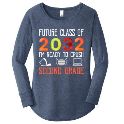 Funny Future Class Of 2032 Im Ready To Crush Second Grade Cool Gift Women's Perfect Tri Tunic Long Sleeve Shirt