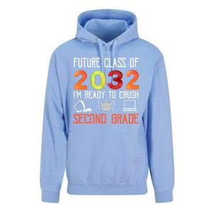 Funny Future Class Of 2032 Im Ready To Crush Second Grade Cool Gift Unisex Surf Hoodie