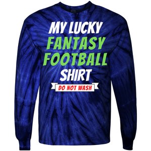 Fantasy Football Champ, My Lucky Fantasy Football, Football Guru Tie-Dye Long Sleeve Shirt