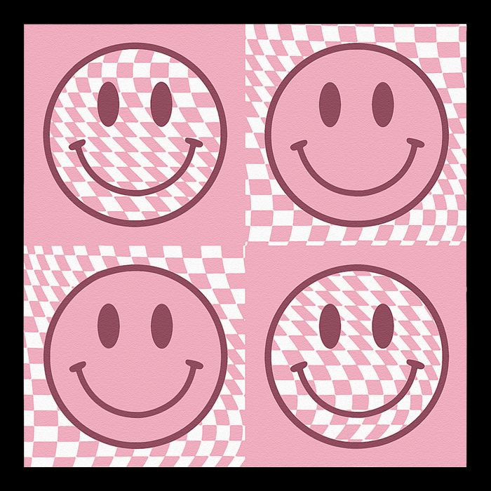 Funny Face Checkered Pattern Smile Face Meme Trendy 16oz Travel Tumbler