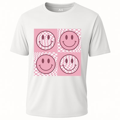 Funny Face Checkered Pattern Smile Face Meme Trendy Performance Shirt