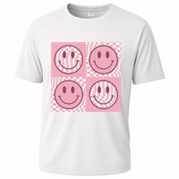 Funny Face Checkered Pattern Smile Face Meme Trendy Performance Shirt