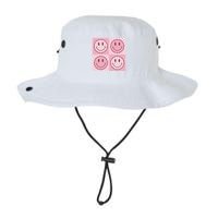 Funny Face Checkered Pattern Smile Face Meme Trendy Bucket Hat