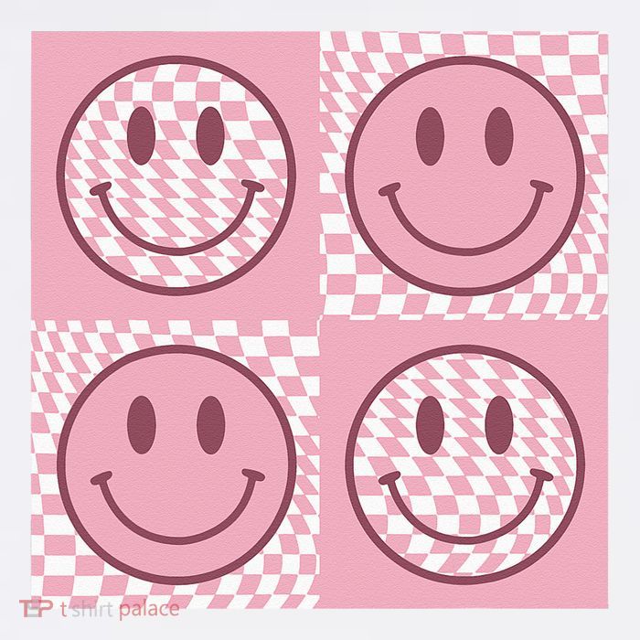 Funny Face Checkered Pattern Smile Face Meme Trendy Beanie