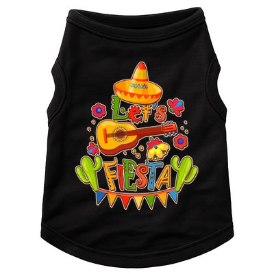 Funny Festive Cinco De Mayo Let's Fiesta Doggie Tank