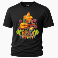 Funny Festive Cinco De Mayo Let's Fiesta Cooling Performance Crew T-Shirt