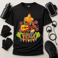 Funny Festive Cinco De Mayo Let's Fiesta Cooling Performance Crew T-Shirt
