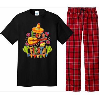 Funny Festive Cinco De Mayo Let's Fiesta Pajama Set