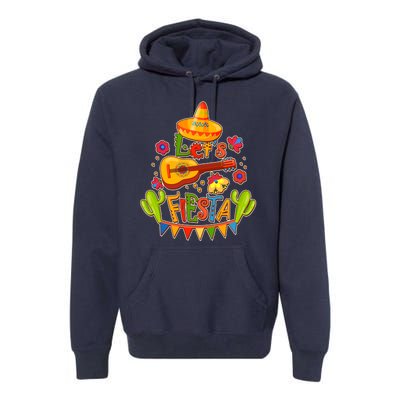 Funny Festive Cinco De Mayo Let's Fiesta Premium Hoodie