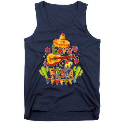 Funny Festive Cinco De Mayo Let's Fiesta Tank Top