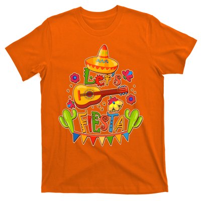 Funny Festive Cinco De Mayo Let's Fiesta T-Shirt