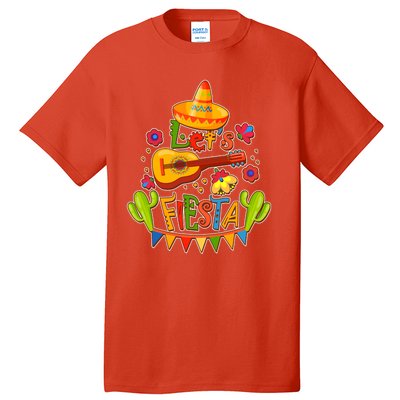 Funny Festive Cinco De Mayo Let's Fiesta Tall T-Shirt