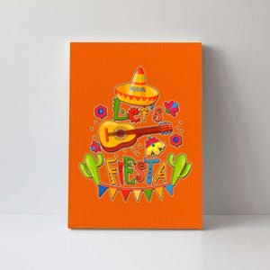 Funny Festive Cinco De Mayo Let's Fiesta Canvas